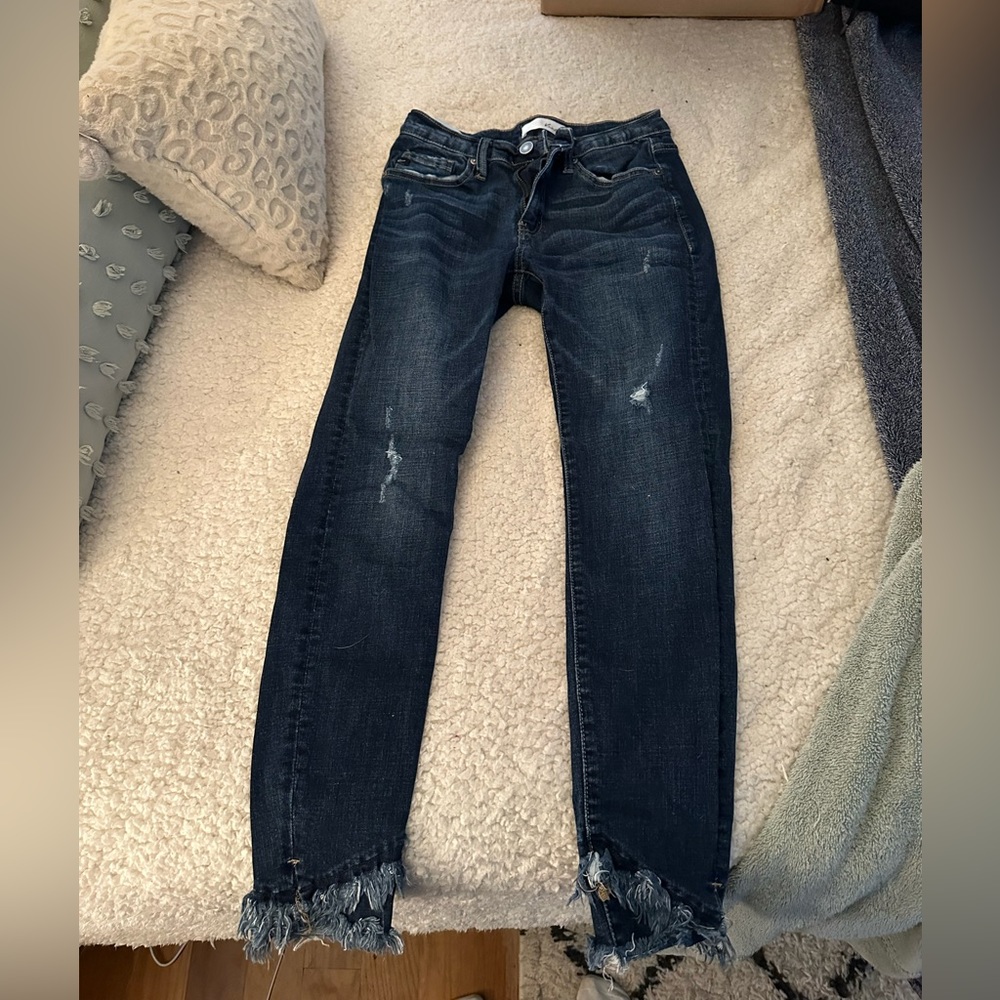 Dark Denim Fridge Bottom Jeans